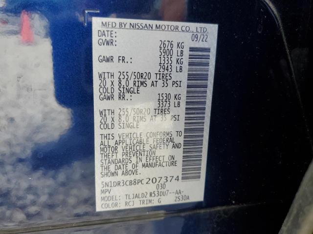 Photo 14 from auction – 2023 NISSAN PATHFINDER with VIN 5N1DR3CB8PC207374