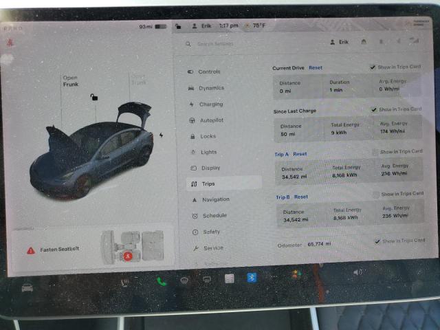 Photo 9 from auction – 2020 TESLA MODEL 3 with VIN 5YJ3E1EAXLF530407