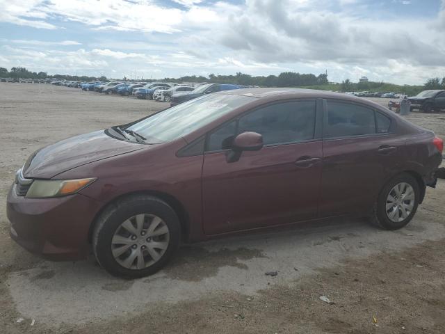 HONDA CIVIC LX 2012 with VIN 2HGFB2F54CH507780 - Photo from auction