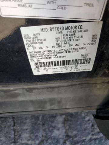 Photo 14 from auction – 2020 FORD EXPLORER P with VIN 1FM5K8AB7LGA19005