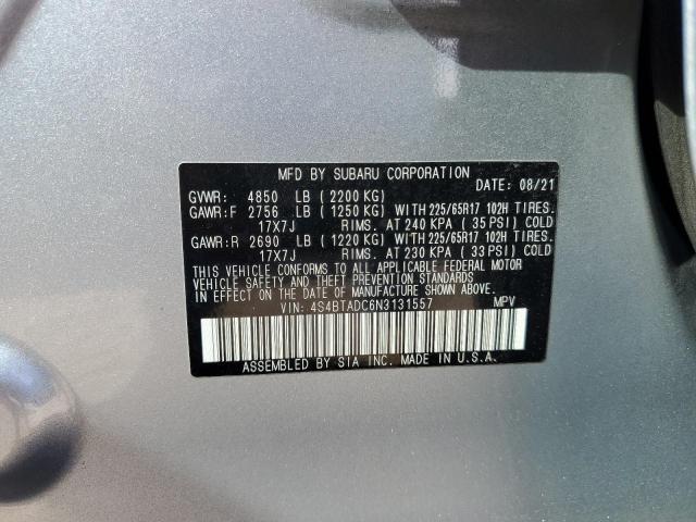 Zdjęcie 14 z aukcji – 2022 SUBARU OUTBACK PR z VIN 4S4BTADC6N3131557