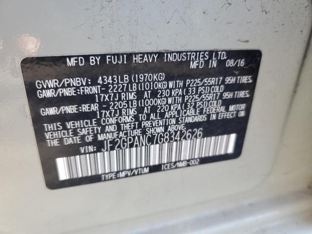 Фото 14 с аукциона – 2016 SUBARU CROSSTREK с VIN JF2GPANC7G8342626
