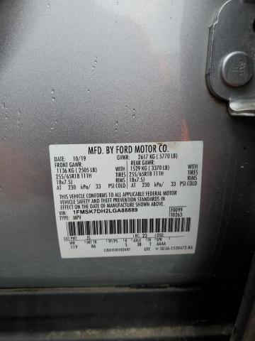 Photo 14 from auction – 2020 FORD EXPLORER X with VIN 1FMSK7DH2LGA88889