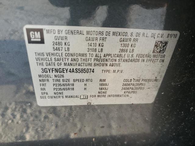 Photo 14 from auction – 2010 CADILLAC SRX with VIN 3GYFNGEY4AS585074
