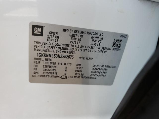 Photo 14 from auction – 2017 GMC ACADIA SLT with VIN 1GKKNNLS3HZ262675