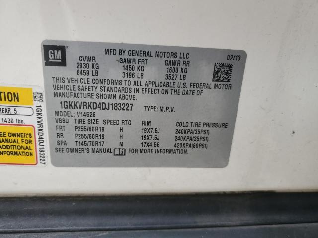 Photo 14 from auction – 2013 GMC ACADIA SLT with VIN 1GKKVRKD4DJ183227