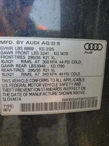 Photo 14 from auction – 2015 AUDI Q7 PRESTIG with VIN WA1DGAFE9FD020507