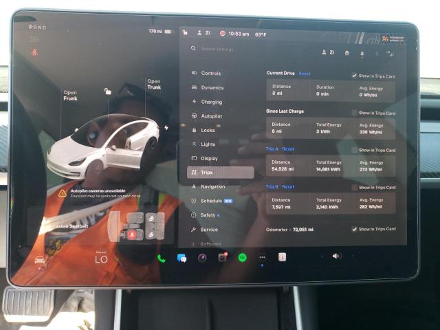 Photo 9 from auction – 2019 TESLA MODEL 3 with VIN 5YJ3E1EA6KF326685