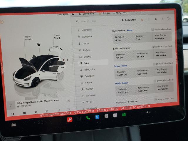 Photo 9 from auction – 2023 TESLA MODEL 3 with VIN 5YJ3E1EA4PF482554