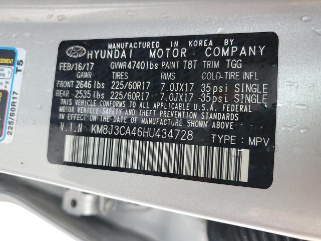 Photo 14 from auction – 2017 HYUNDAI TUCSON LIM with VIN KM8J3CA46HU434728