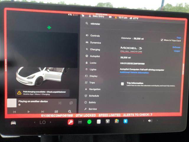 Photo 9 from auction – 2021 TESLA MODEL 3 with VIN 5YJ3E1EC2MF061168