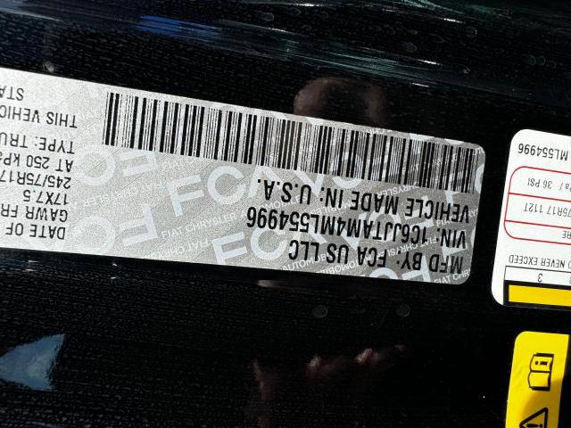 Photo 10 from auction – 2021 JEEP GLADIATOR with VIN 1C6JJTAM4ML554996