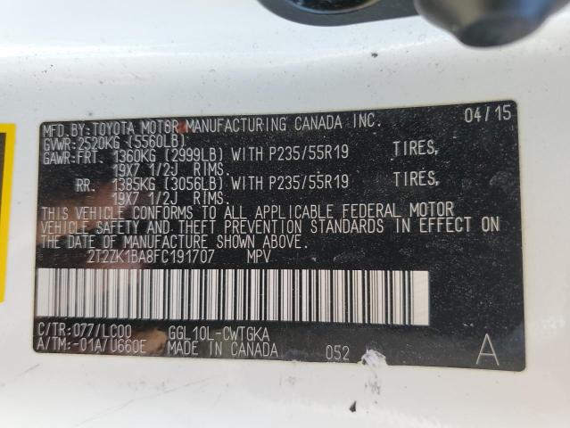 Фото 14 с аукциона – 2015 LEXUS RX 350 с VIN 2T2ZK1BA8FC191707