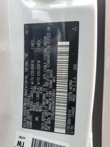 Photo 14 from auction – 2022 TOYOTA HIGHLANDER with VIN 5TDGZRAH2NS559843
