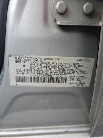 Photo 14 from auction – 2003 TOYOTA RAV4 with VIN JTEGH20V430092891