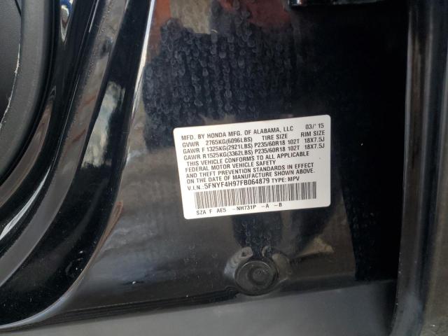 Photo 14 from auction – 2015 HONDA PILOT TOUR with VIN 5FNYF4H97FB064879