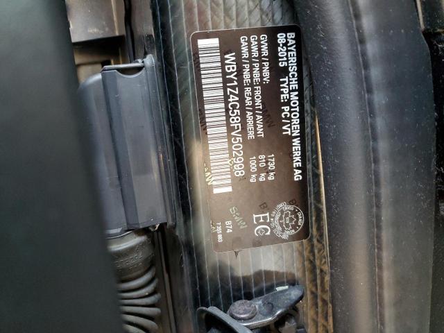 Photo 14 from auction – 2015 BMW I3 REX with VIN WBY1Z4C58FV502998