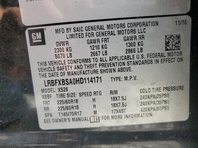 Photo 14 from auction – 2017 BUICK ENVISION E with VIN LRBFXBSA0HD114171
