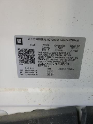 Photo 14 from auction – 2020 CHEVROLET EQUINOX LS with VIN 2GNAXSEV7L6205611