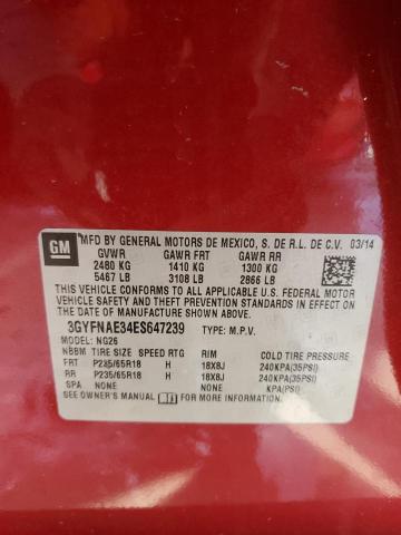 Photo 14 from auction – 2014 CADILLAC SRX with VIN 3GYFNAE34ES647239
