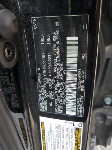 Photo 14 from auction – 2016 TOYOTA 4RUNNER SR with VIN JTEBU5JR7G5328337