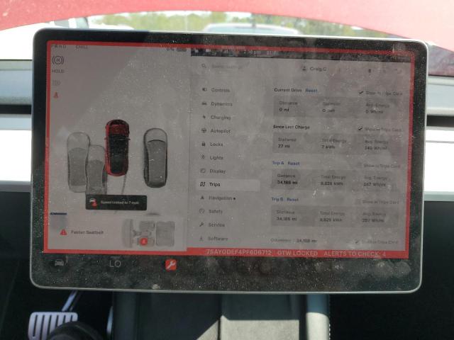 Photo 9 from auction – 2023 TESLA MODEL Y with VIN 7SAYGDEF4PF606712