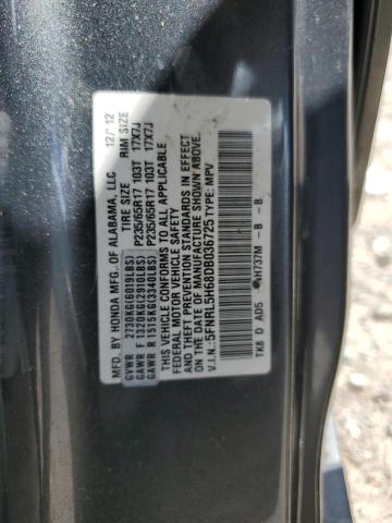 Photo 14 from auction – 2013 HONDA ODYSSEY EX with VIN 5FNRL5H68DB036725