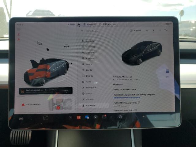 Photo 9 from auction – 2019 TESLA MODEL 3 with VIN 5YJ3E1EA0KF431948