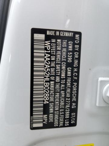 Photo 14 from auction – 2017 PORSCHE MACAN with VIN WP1AA2A52HLB02884