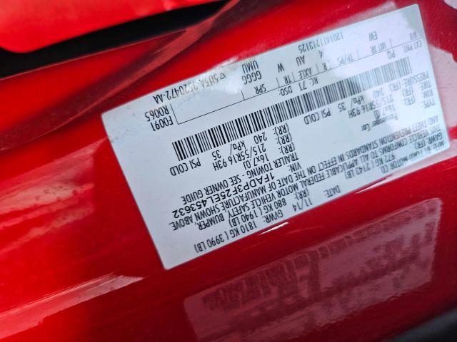 Photo 10 from auction – 2014 FORD FOCUS SE with VIN 1FADP3F25EL453632