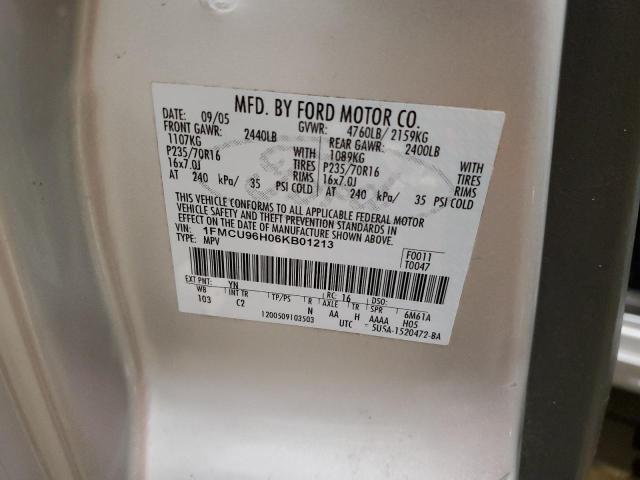 Photo 14 from auction – 2006 FORD ESCAPE HEV with VIN 1FMCU96H06KB01213