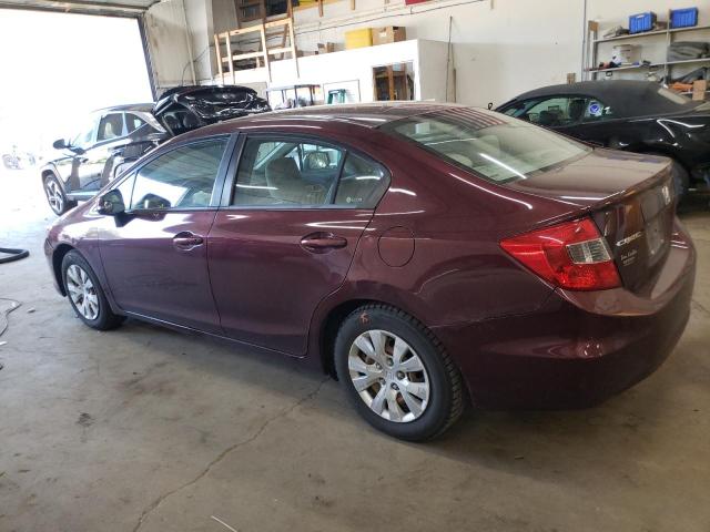 Photo 2 from auction – 2012 HONDA CIVIC LX with VIN 19XFB2F5XCE052573