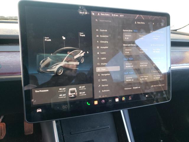 Photo 9 from auction – 2019 TESLA MODEL 3 with VIN 5YJ3E1EA2KF399651