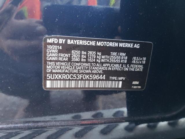 Photo 14 from auction – 2015 BMW X5 XDRIVE3 with VIN 5UXKR0C53F0K59644