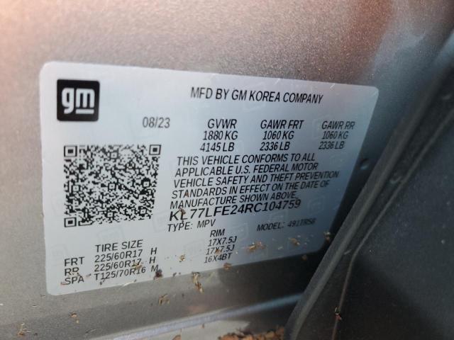 Photo 14 from auction – 2024 CHEVROLET TRAX LS with VIN KL77LFE24RC104759