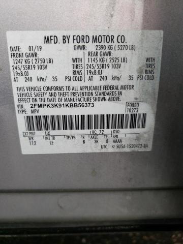 Photo 14 from auction – 2019 FORD EDGE TITAN with VIN 2FMPK3K91KBB56373