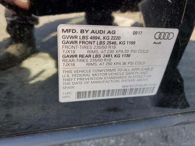 Photo 14 from auction – 2018 AUDI Q3 PREMIUM with VIN WA1ECCFS9JR013182