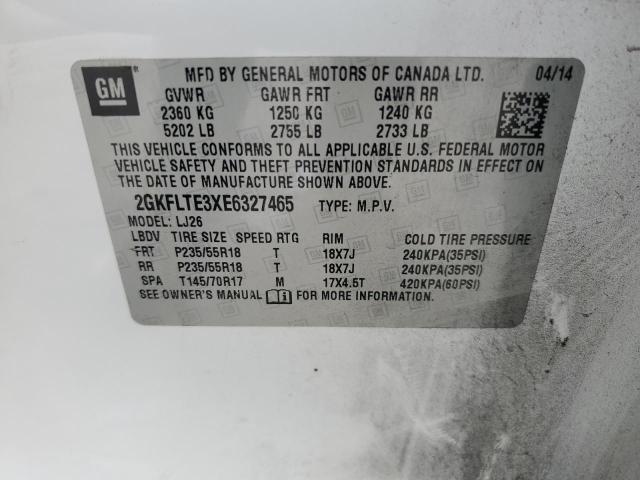 Photo 14 from auction – 2014 GMC TERRAIN SL with VIN 2GKFLTE3XE6327465