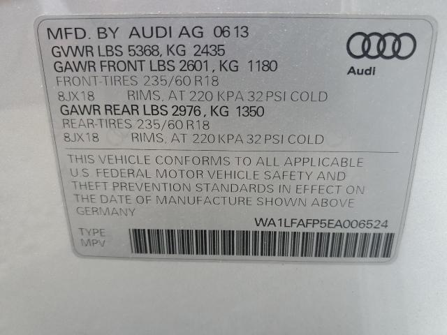 صورة رقم 14 من المزاد - 2014 AUDI Q5 PREMIUM مع VIN WA1LFAFP5EA006524