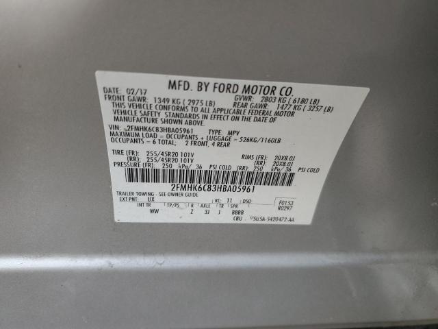 Photo 14 from auction – 2017 FORD FLEX SEL with VIN 2FMHK6C83HBA05961