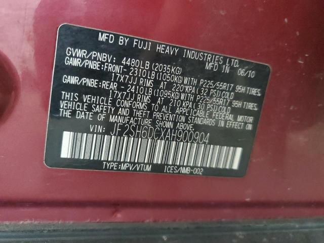 Foto 14 de la subasta – 2010 SUBARU FORESTER 2 con VIN JF2SH6DCXAH900904
