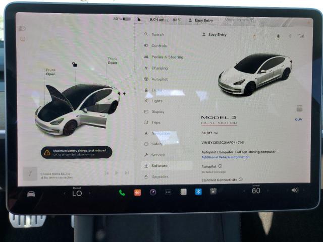 Photo 9 from auction – 2021 TESLA MODEL 3 with VIN 5YJ3E1ECXMF044795