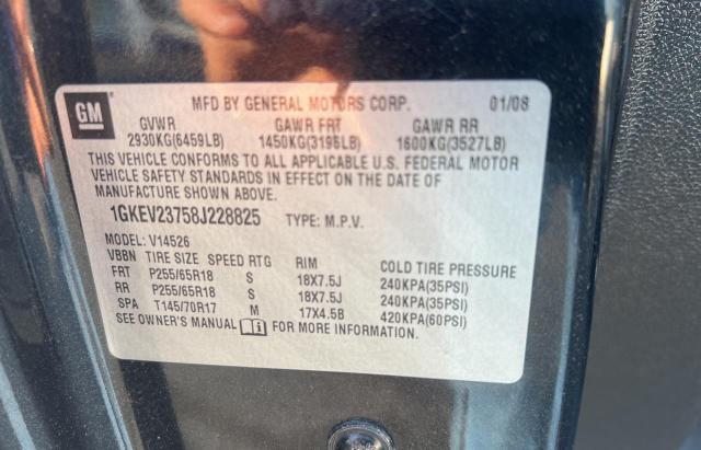 Photo 10 from auction – 2008 GMC ACADIA SLT with VIN 1GKEV23758J228825