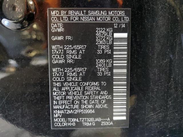 Photo 14 from auction – 2015 NISSAN ROGUE S with VIN KNMAT2MV2FP519984