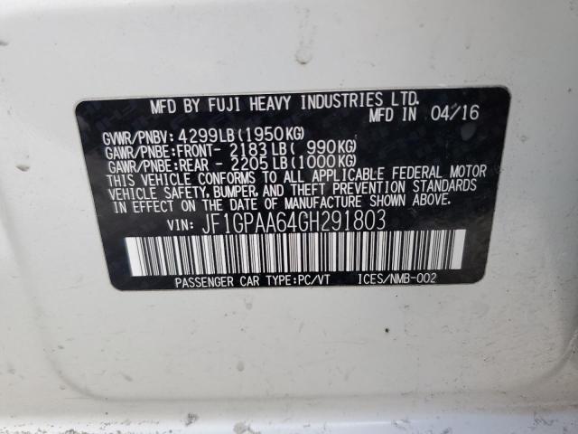 Photo 14 from auction – 2016 SUBARU IMPREZA with VIN JF1GPAA64GH291803