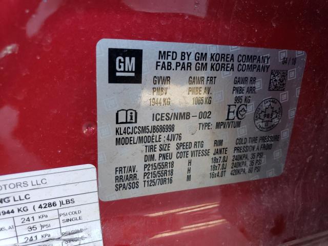 Photo 14 from auction – 2018 BUICK ENCORE ESS with VIN KL4CJCSM5JB686998