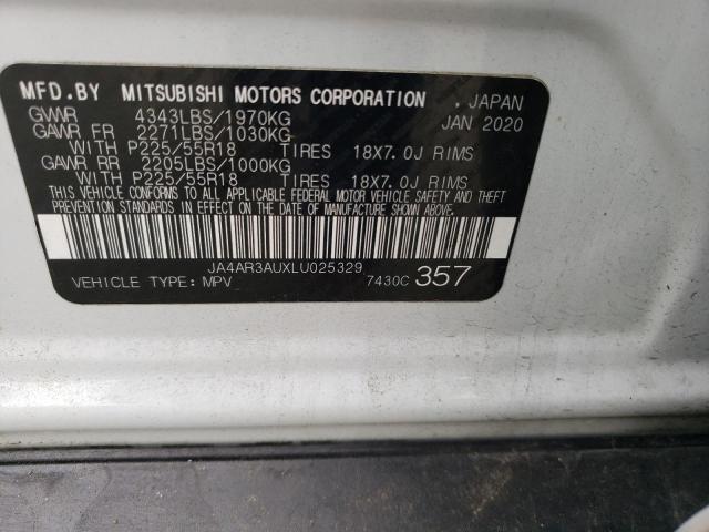 Photo 14 from auction – 2020 MITSUBISHI OUTLANDER with VIN JA4AR3AUXLU025329