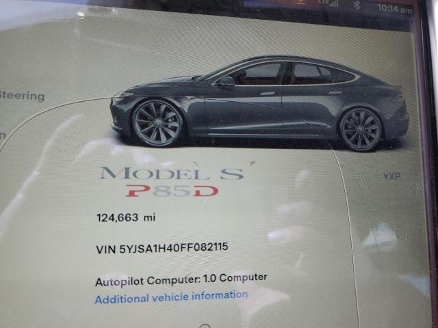 Photo 9 from auction – 2015 TESLA MODEL S P8 with VIN 5YJSA1H40FF082115