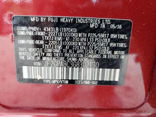 Photo 14 from auction – 2016 SUBARU CROSSTREK with VIN JF2GPABC3G8302130