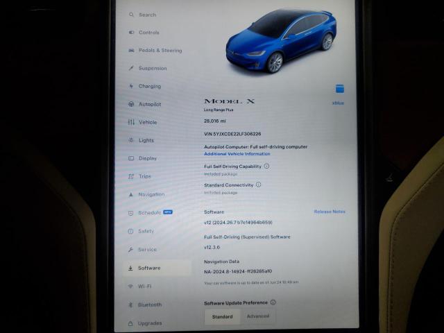 Photo 9 from auction – 2020 TESLA MODEL X with VIN 5YJXCDE22LF306226